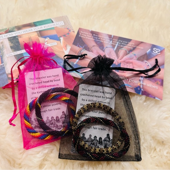 Sashka Co. Jewelry - Sashka Co. Four Beaded Bracelets Bundle